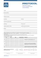 Protocol KAN-therm System surface heating/cooling, screed heating