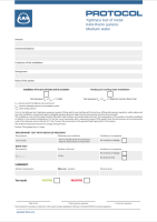 Protocol Tightness test of metal KAN-therm systems Medium: water